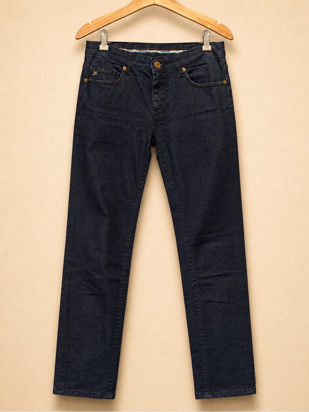 ZADIG & VOLTAIRE Dark Wash Skinny Stretch Designer Jeans Denim